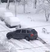 snow clearance car got stuck 3411